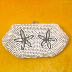 Vintage pearl clutch